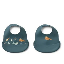 Bavoirs à Imprimé EMBER, Lot de 2