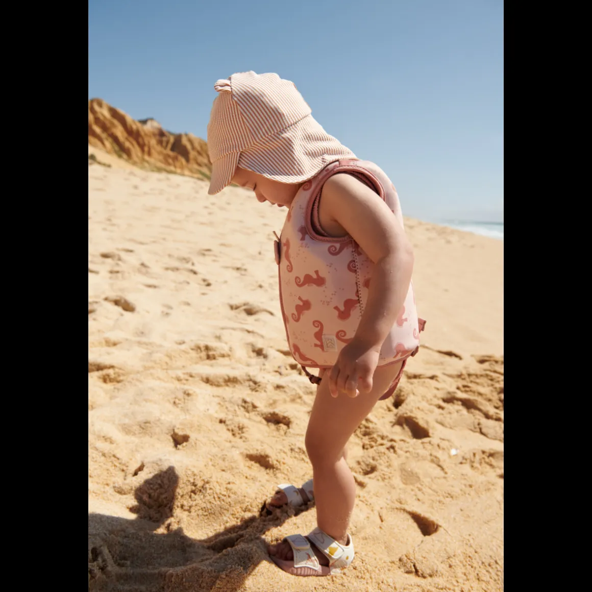 Chapeau de soleil seersucker Senia