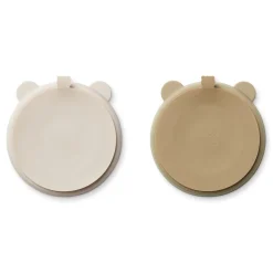 Lot de 2 assiettes à compartiment Stacy