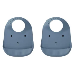 Lot de 2 bavoirs en silicone Tilda