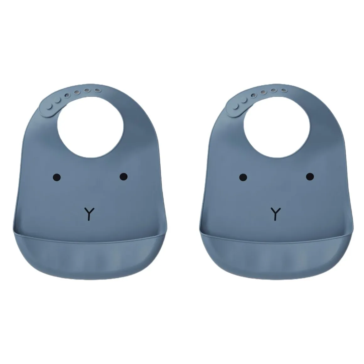 Lot de 2 bavoirs en silicone Tilda