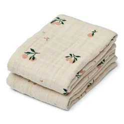 Lot de 2 langes en mousseline Lewis