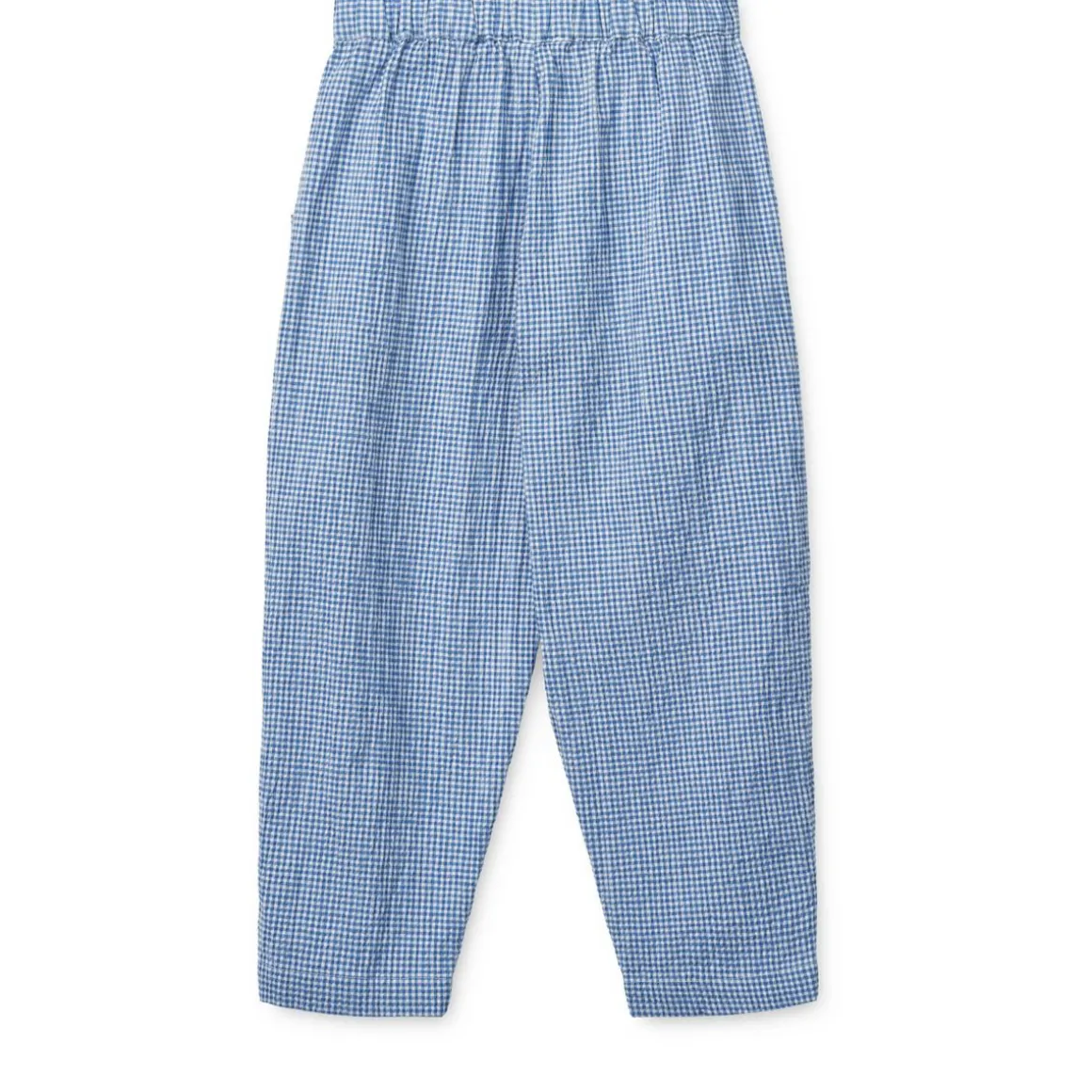 Pantalon en tissu gaufré à carreaux BORRIS