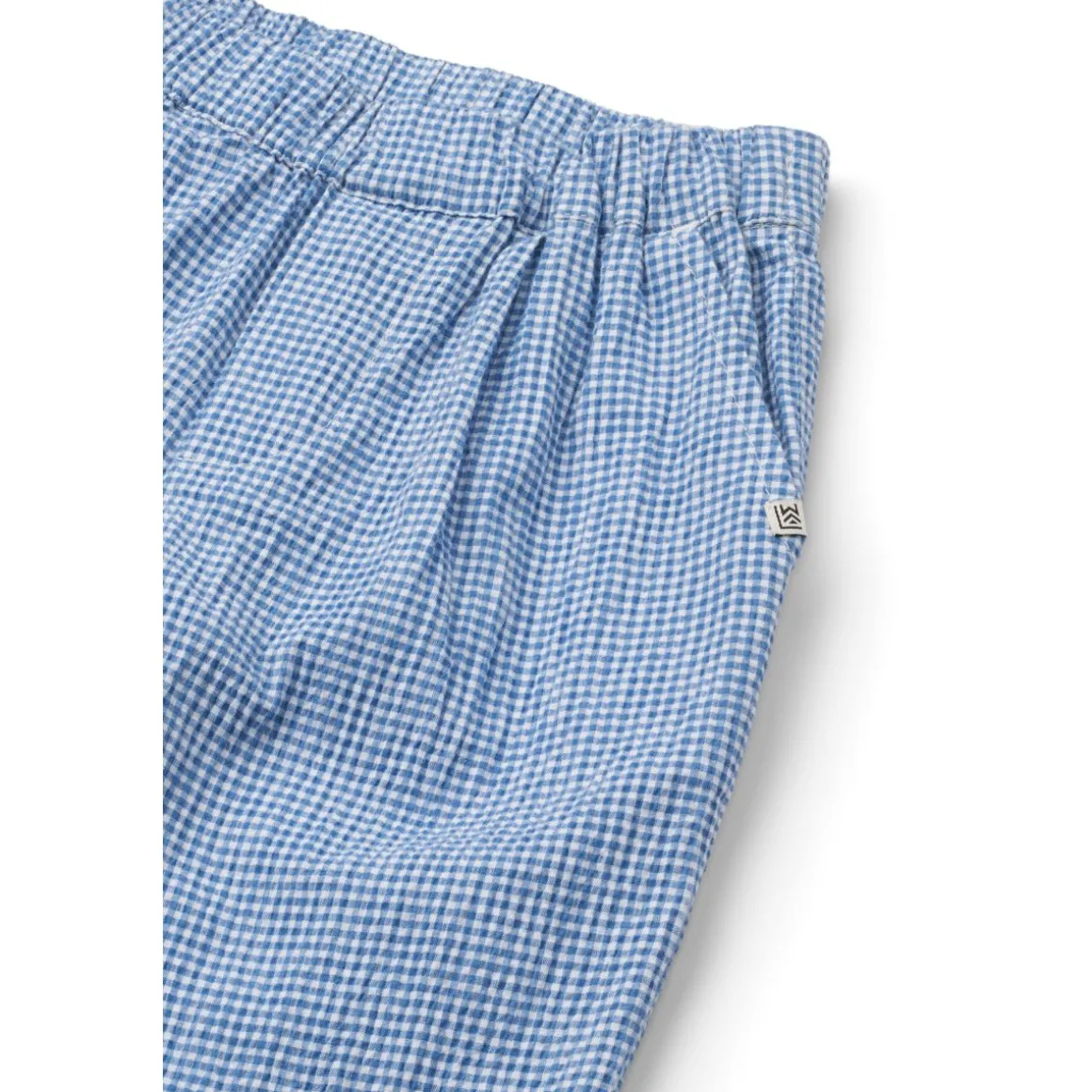 Pantalon en tissu gaufré à carreaux BORRIS